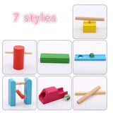 Kids Wooden Domino Institution Accessories Organ Blocks Rainbow Jigsaw Dominoes Montessori Educational Wood Toys