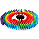 Kids Wooden Domino Institution Accessories Organ Blocks Rainbow Jigsaw Dominoes Montessori Educational Wood Toys